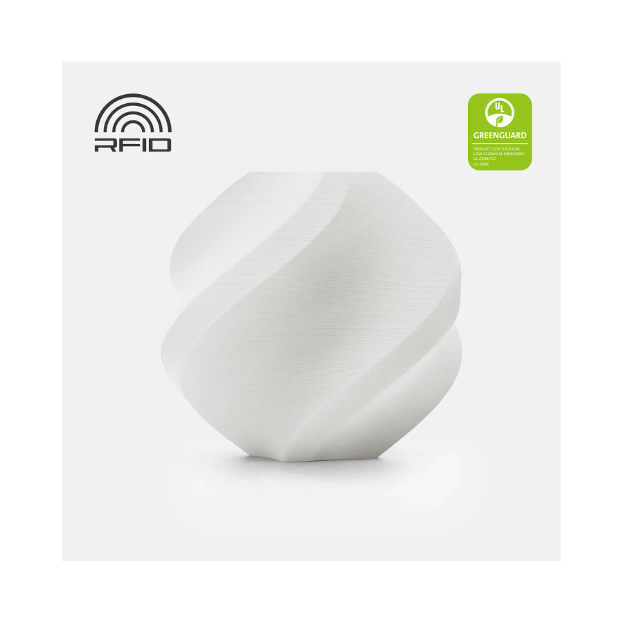Bambu Lab PLA Matte Branco - Filamento com spool