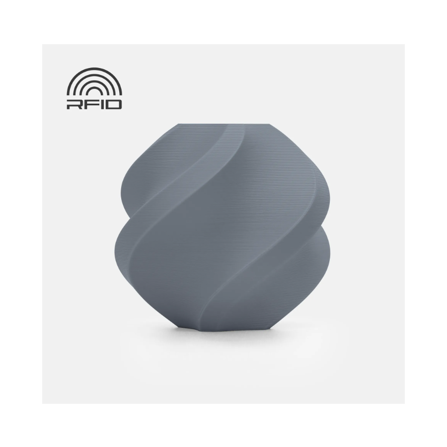 Bambu Lab Filamento PLA Matte Ash Gray com spool