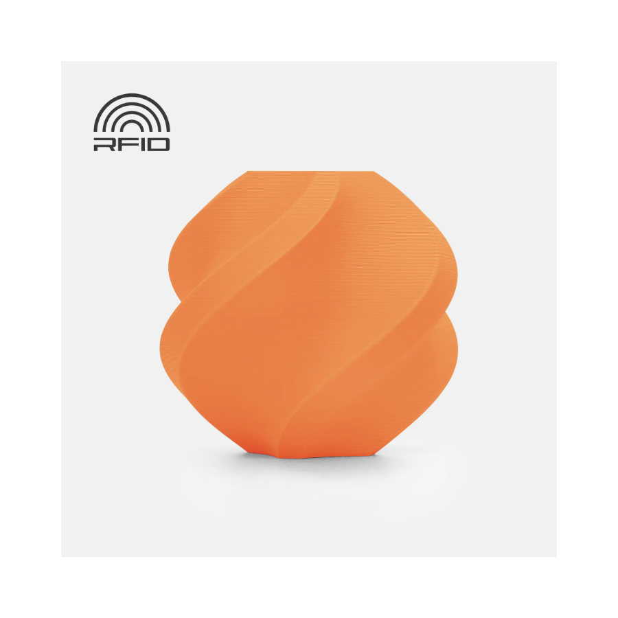 Bambu Lab PLA Basic Matte Mandarin Orange - Filamento com spool