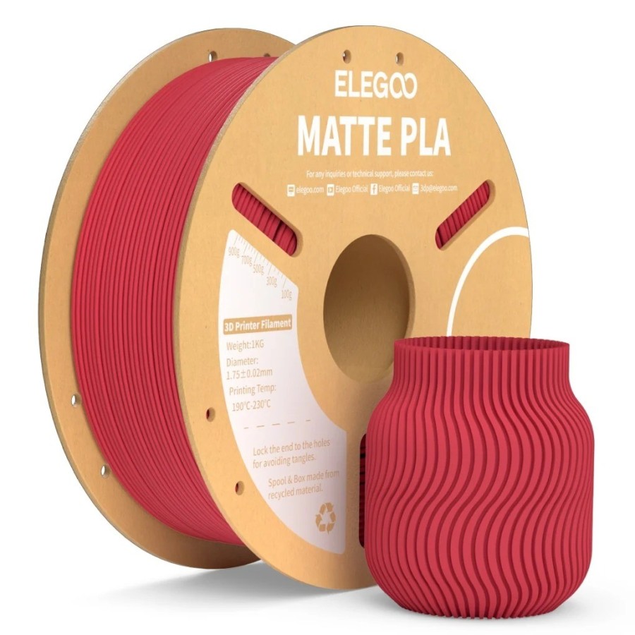 Elegoo PLA Matte Vermelho