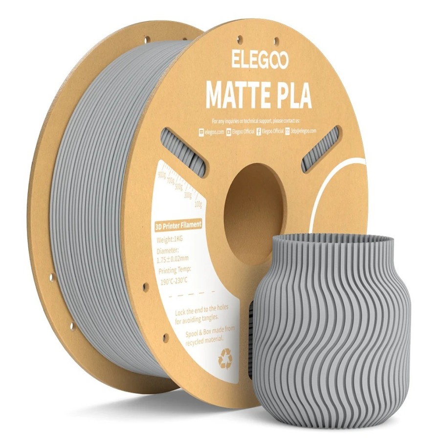 Elegoo PLA Matte Cinzento