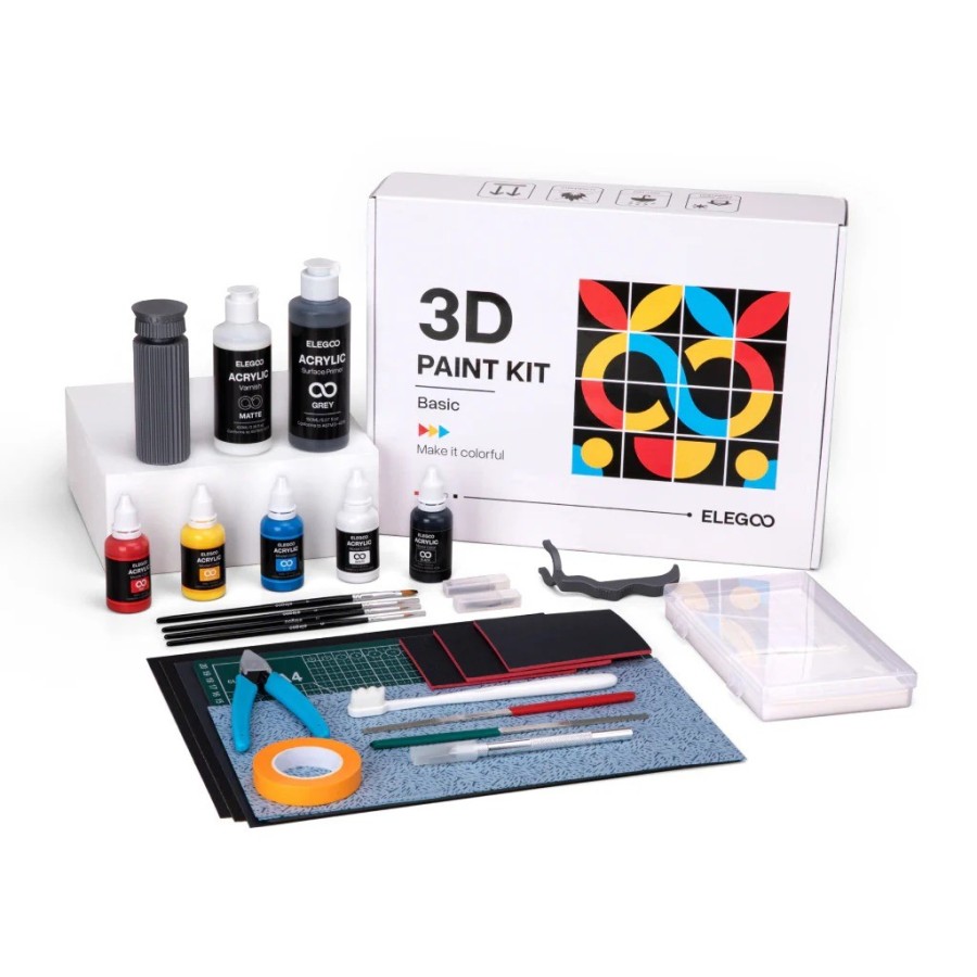 ELEGOO 3D Paint Kit – Kit de Pintura para Impressão 3D
