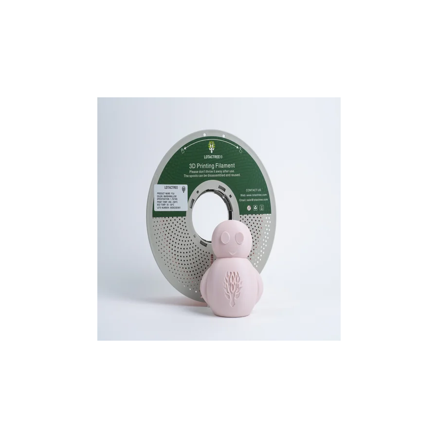 LotacTree Filamentos PLA Mashmallow 1Kg